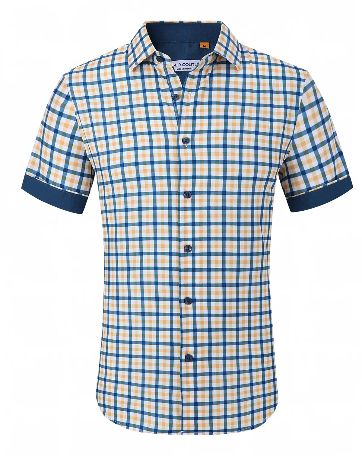 Men's Slim-Fit Geo-Print Performance Shirt