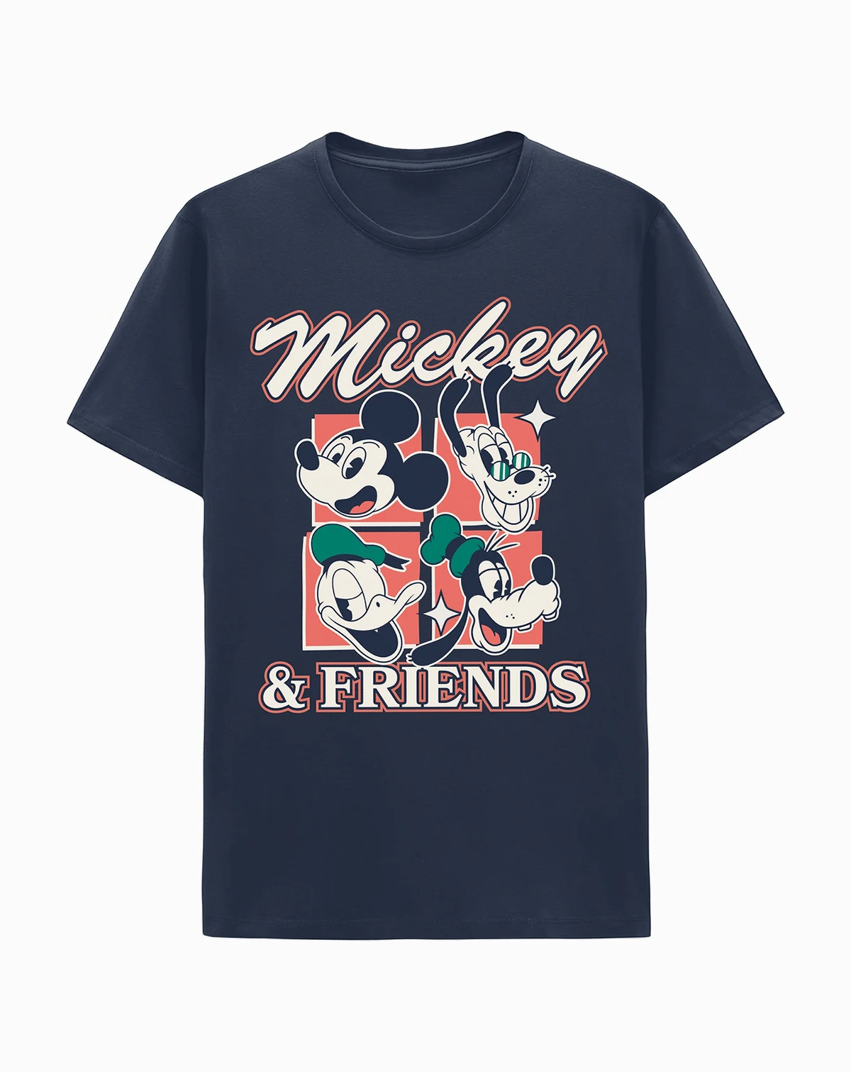 Men's Mickey and Friends Crewneck T-Shirt