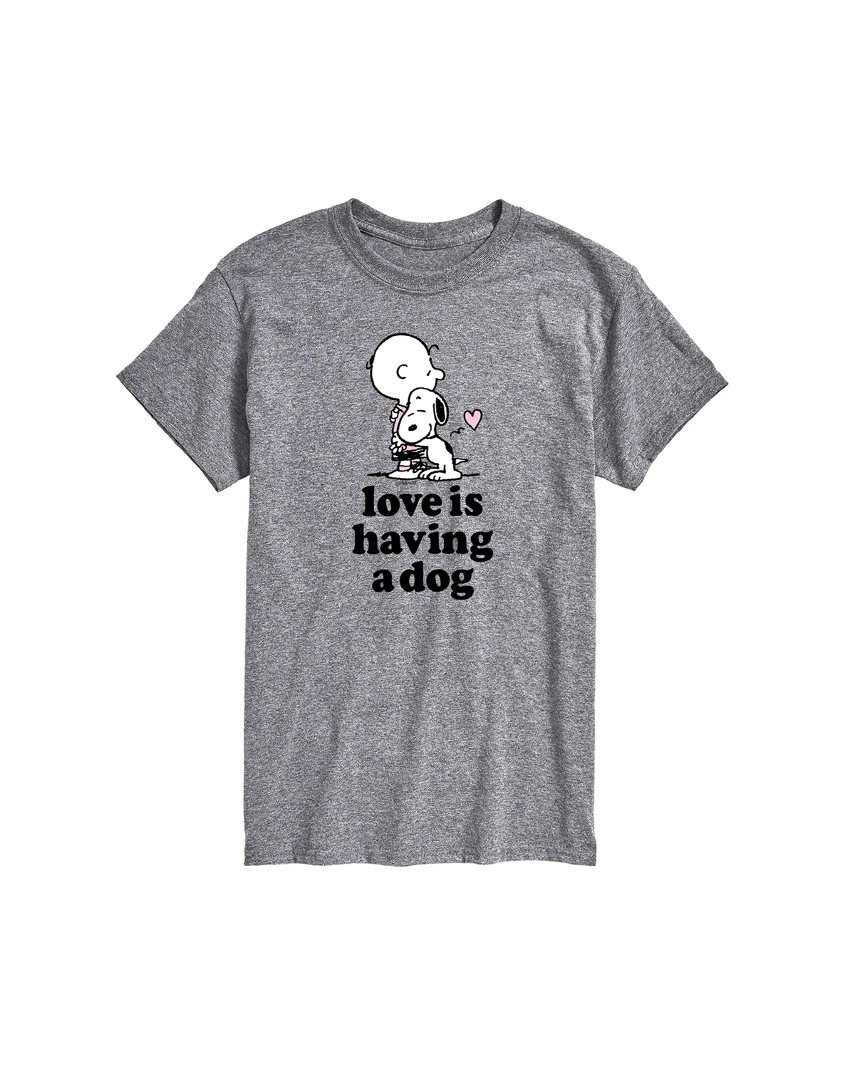 Men's Peanuts Love Is Having a Dog Short Sleeve T-Shirt