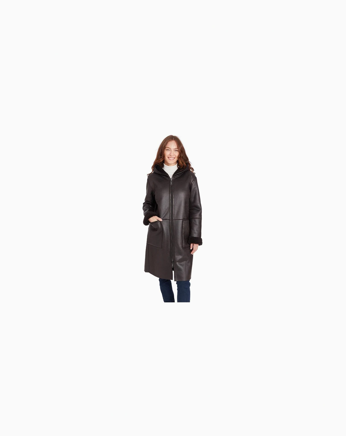 Women's Mariah Reversible Faux Shearling Coat