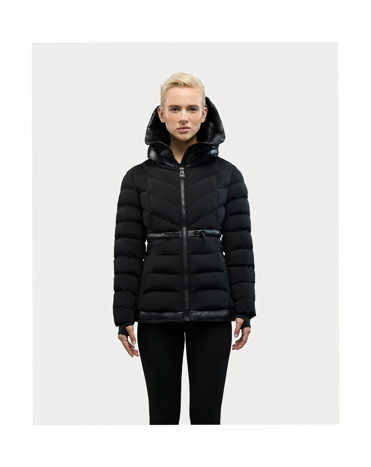 Women's Everlong Lightweight Herringbone Quilted Puffer with Lustre Detailing