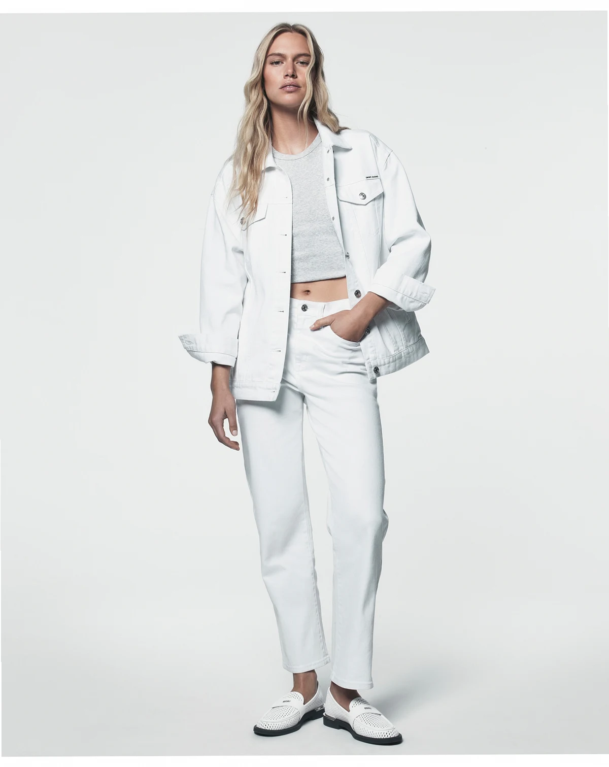 Women's Denim Oversized Trucker Jacket