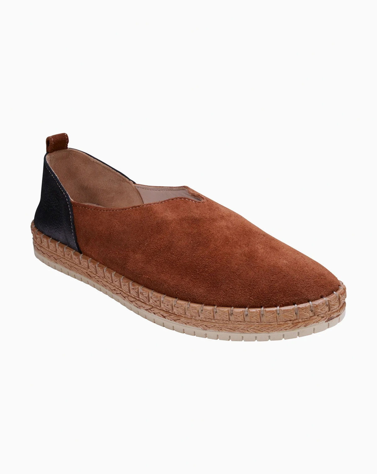 Women's Paisley Two Tone Suede Slip-On Flats