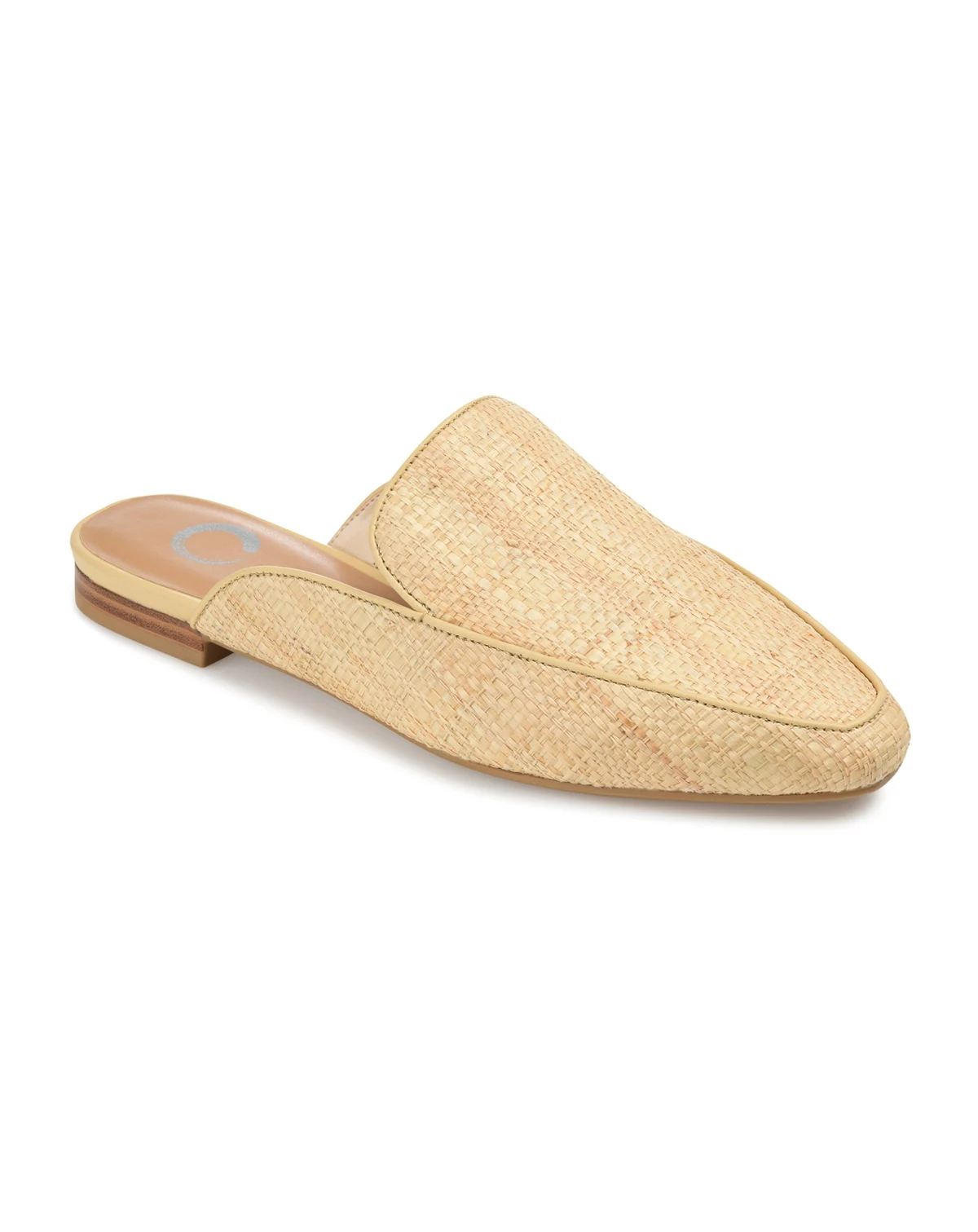 Women's Akza Wide Width Slip On Square Toe Mules Flats
