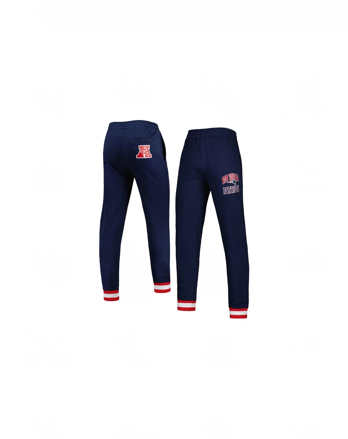Men's Navy New England Patriots Blitz Fleece Jogger Pants