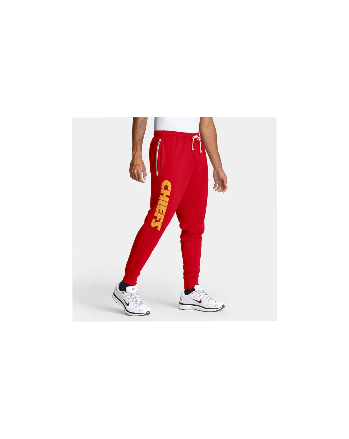 Men's Red Kansas City Chiefs Sideline Ground Game Performance Taper Pants