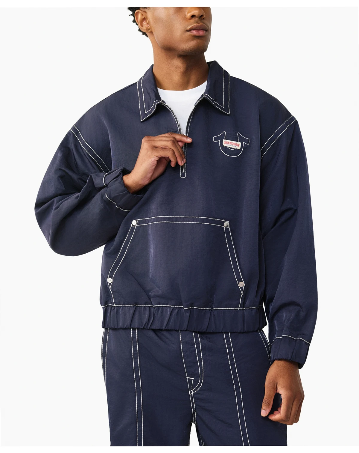 Men's Big T Quarter-Zip Popover Jacket
