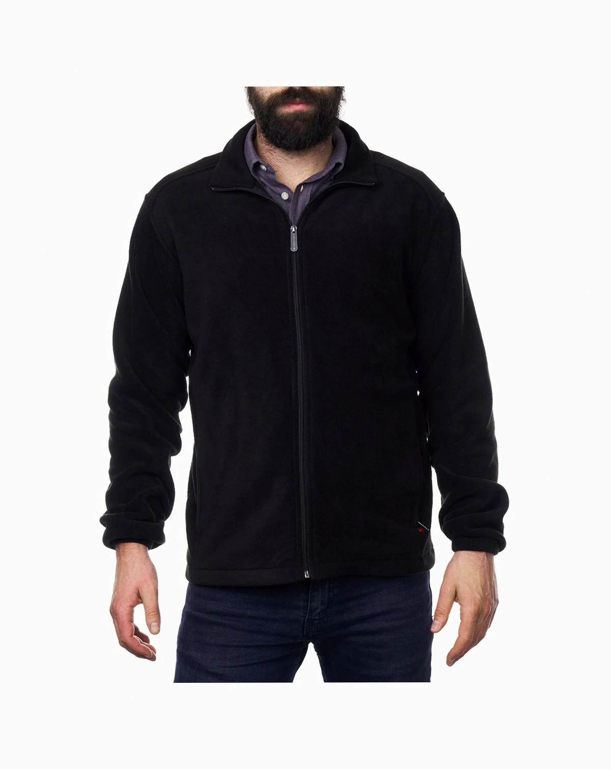 Trent Mens Full Zip Up Fleece Jacket Soft Casual Warm Zipper Coat