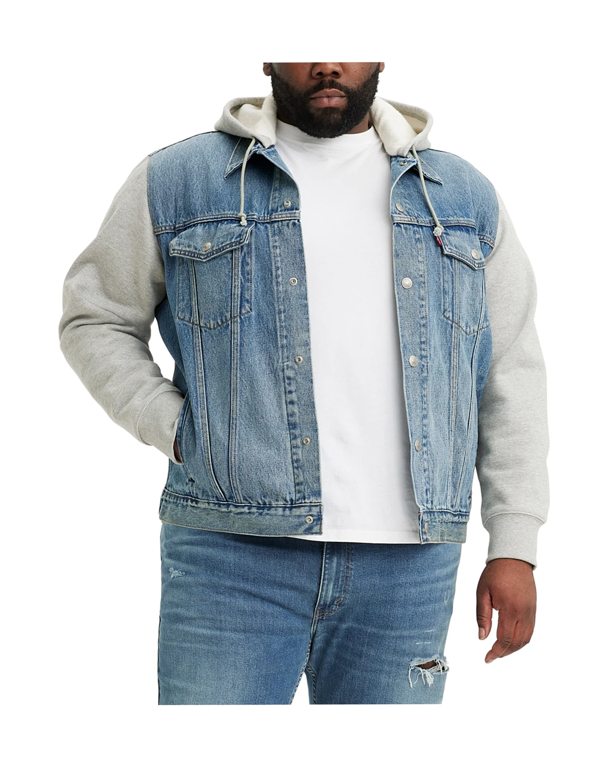 Levi’s® Men's Big & Tall Relaxed-Fit Hooded Trucker Jacket