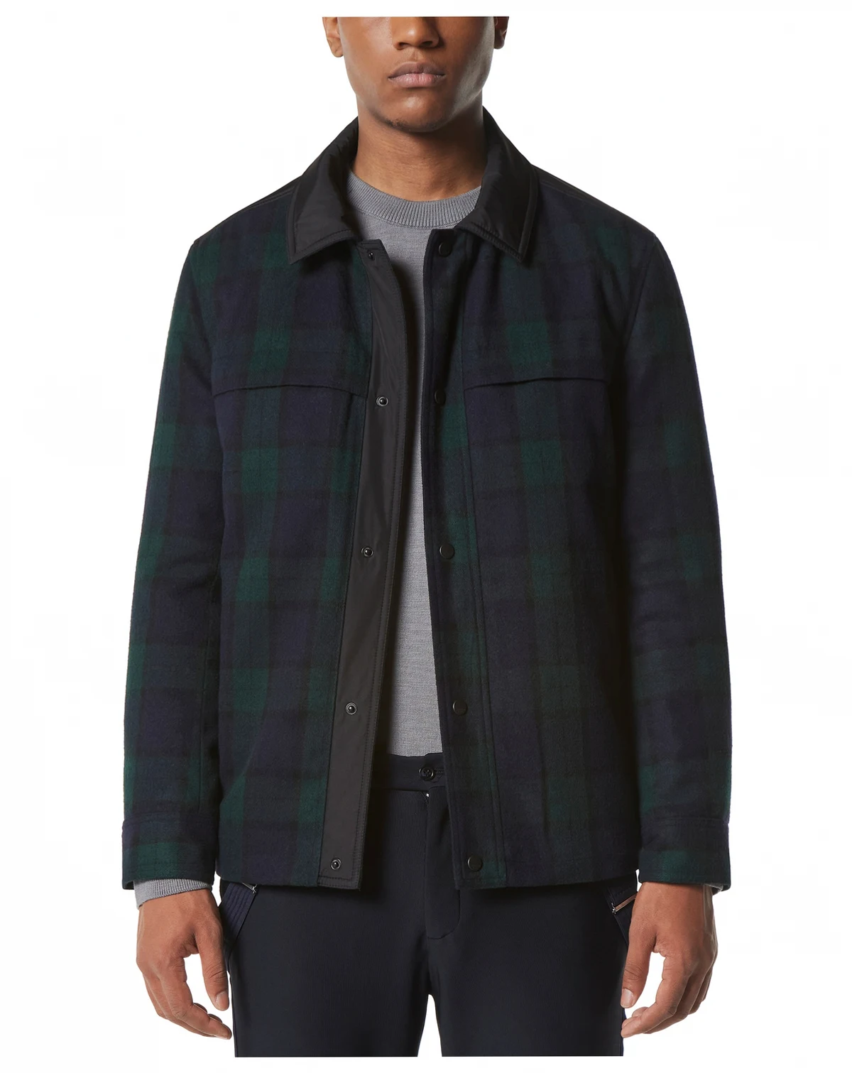 Men's Gosper Quilted Plaid Shirt Jacket