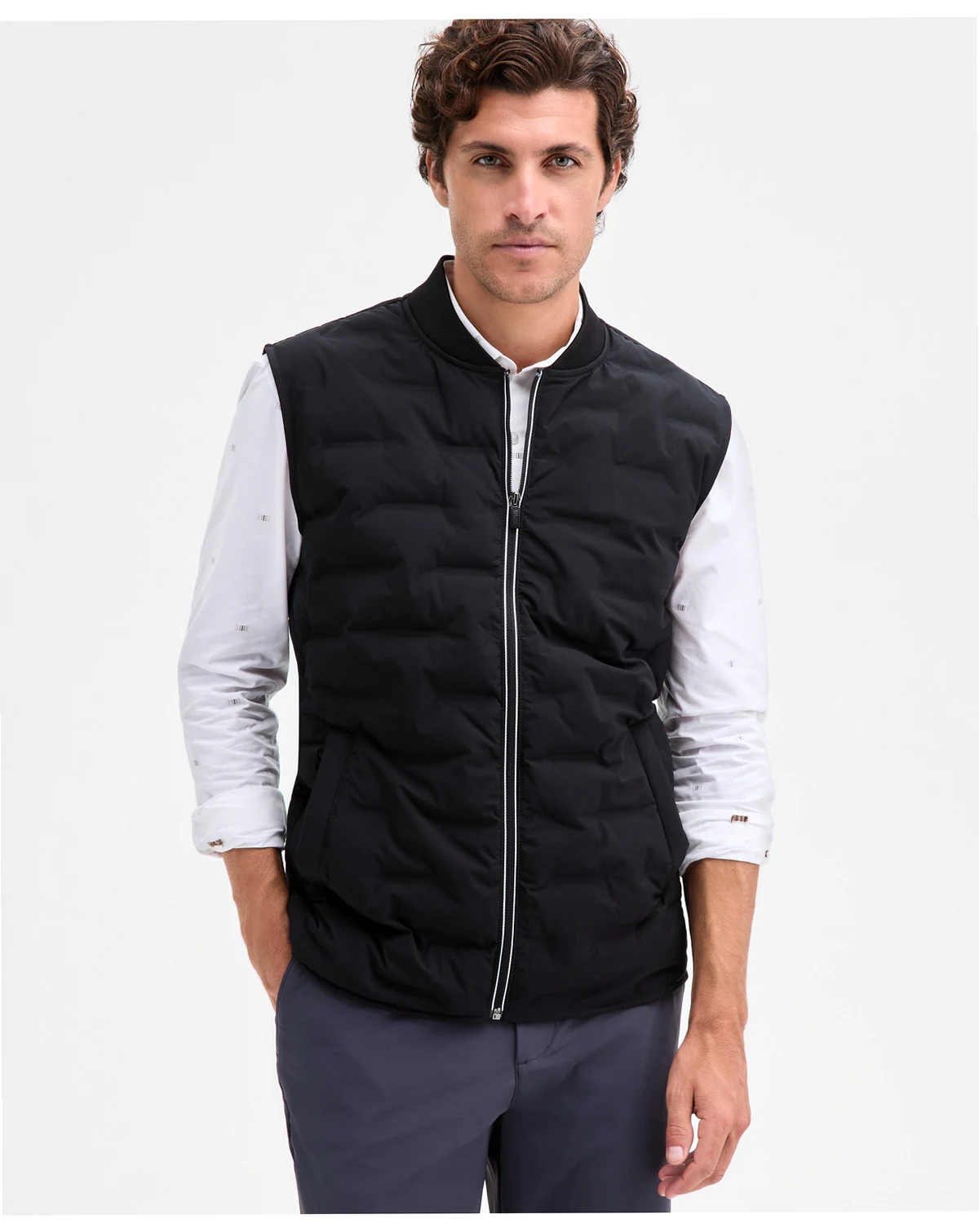 Men's Alfatech Quilted Zip-Front Vest, Macy's Exclusive
