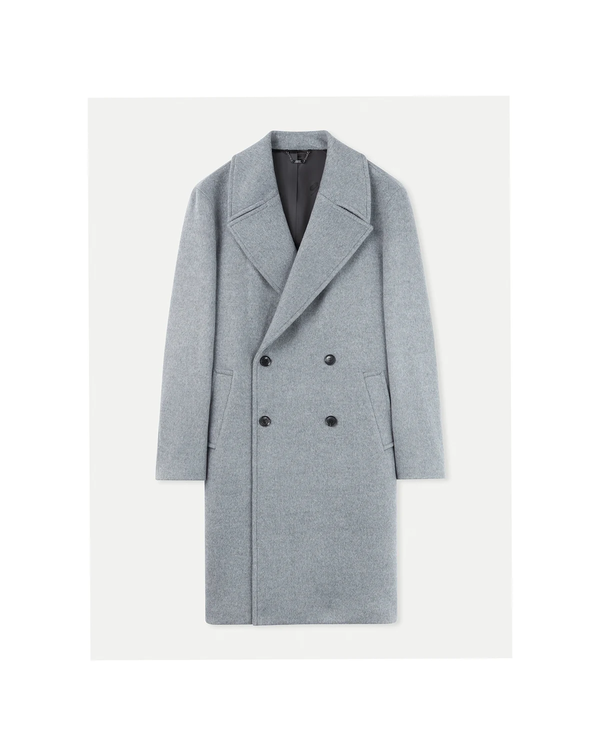 Men's Double-Breasted Cashmere Coat for Men
