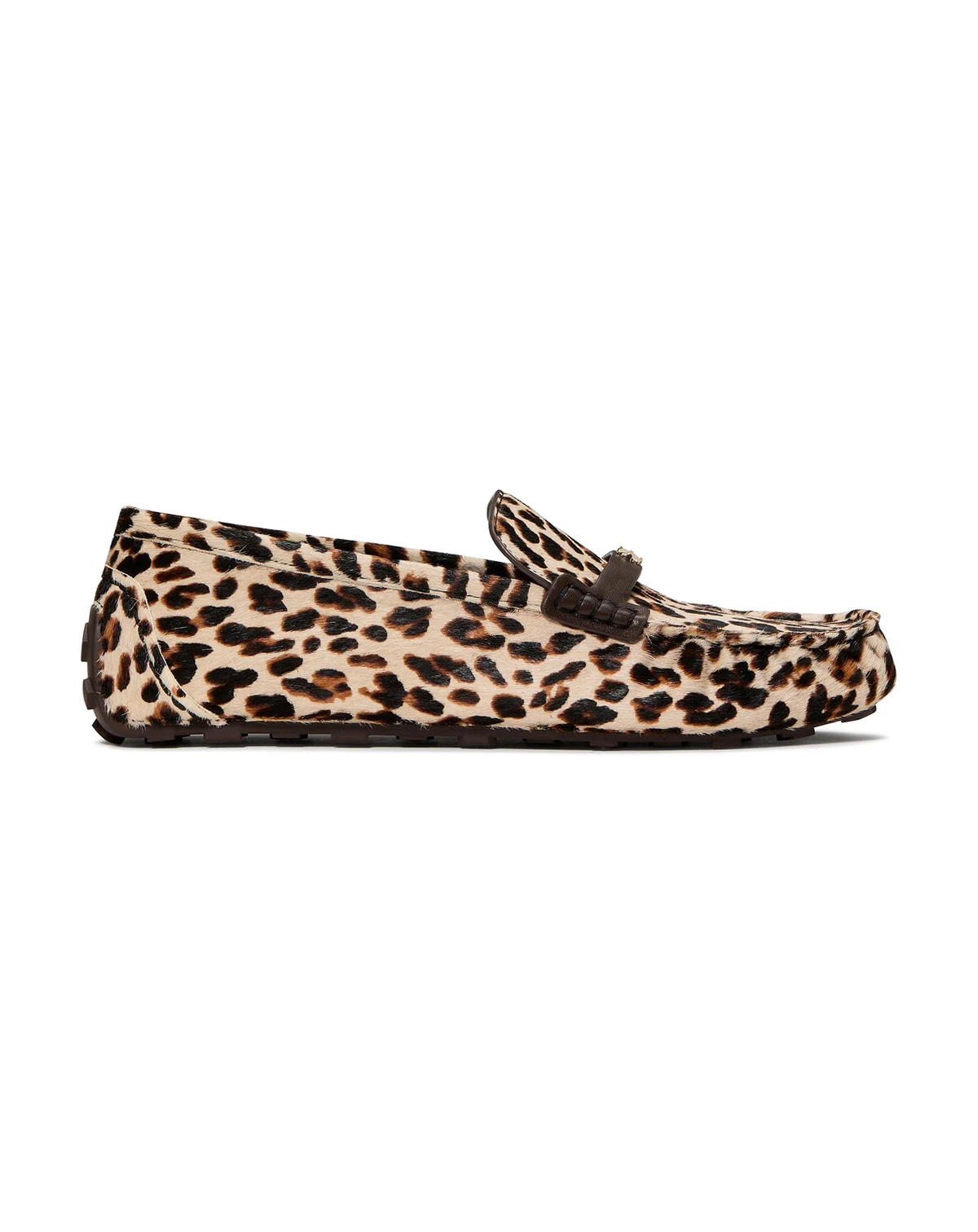Women's Flower Stud Round Toe Moccasin Loafers