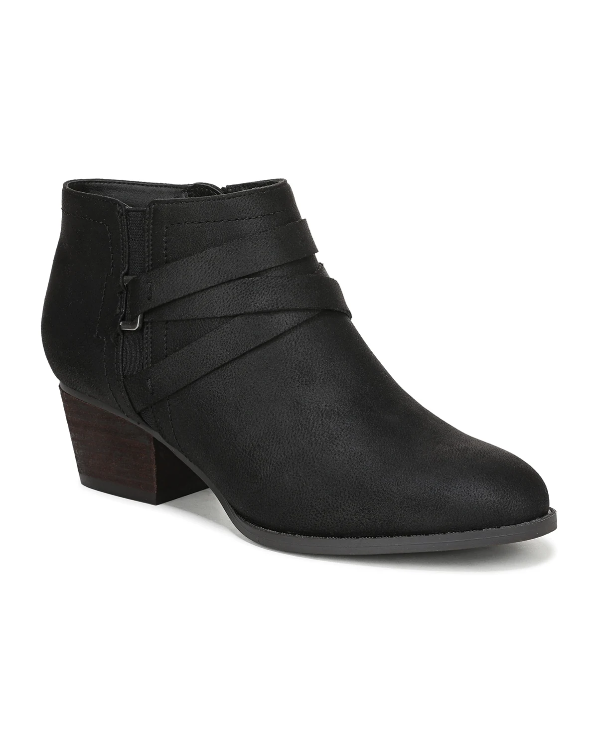 Women's Bryce Zip Round Toe Block Heel Short Boots