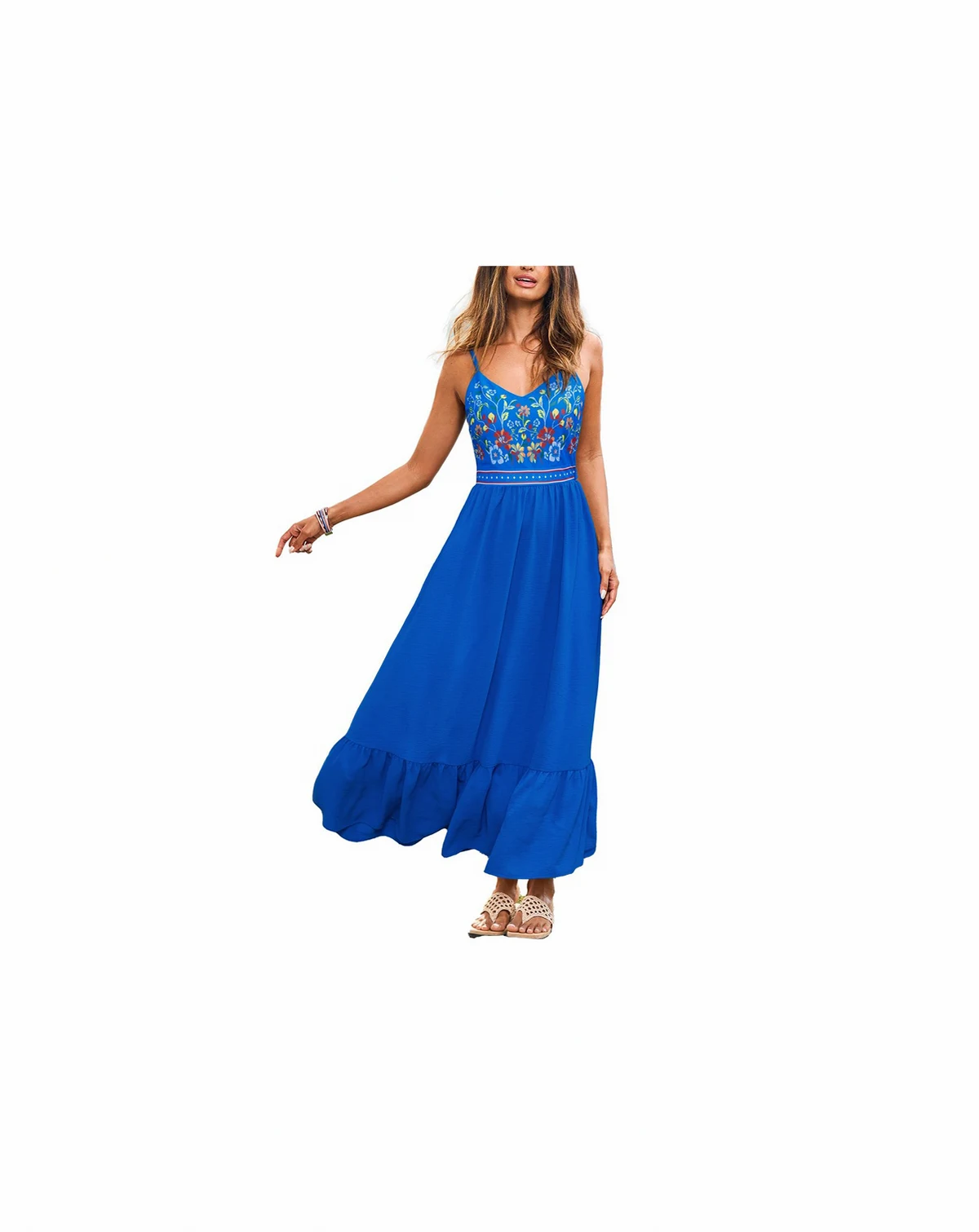 Women's All Aboard Floral Maxi Beach Dress