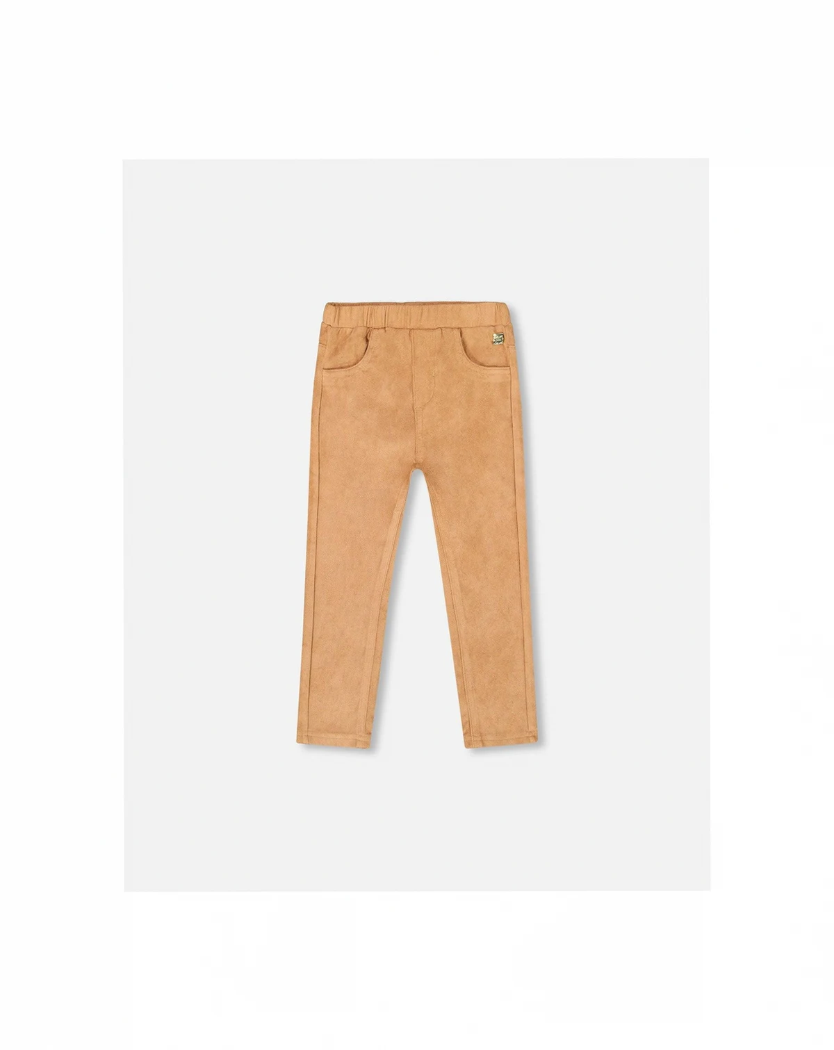 Girl Stretch Suede Treggings Light Pecan Brown - Toddler|Child