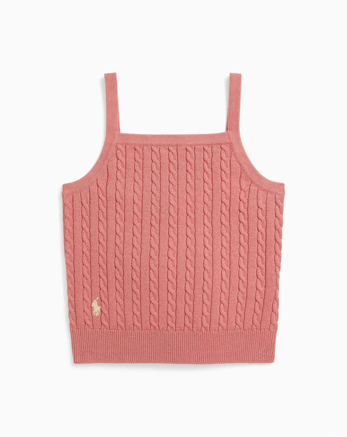 Girls' 2T-6X Mini Cable Sleeveless Tank Top