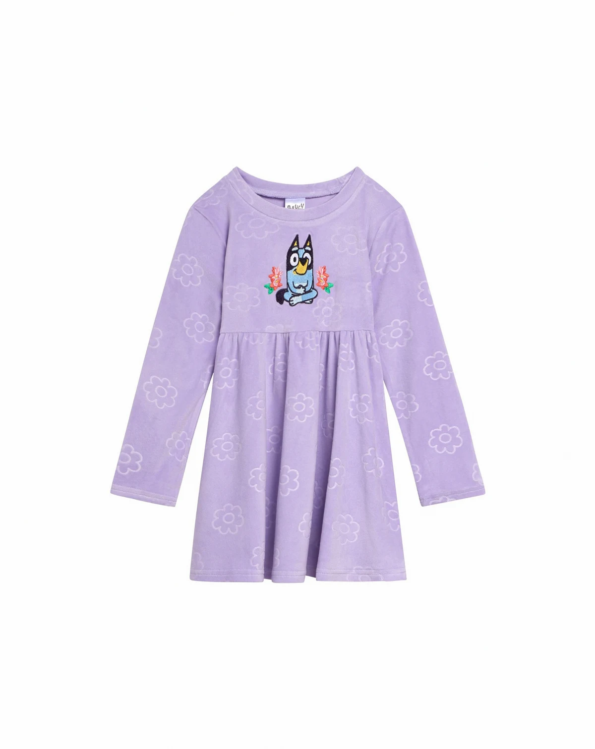 Toddler Girls Velour Skater Dress