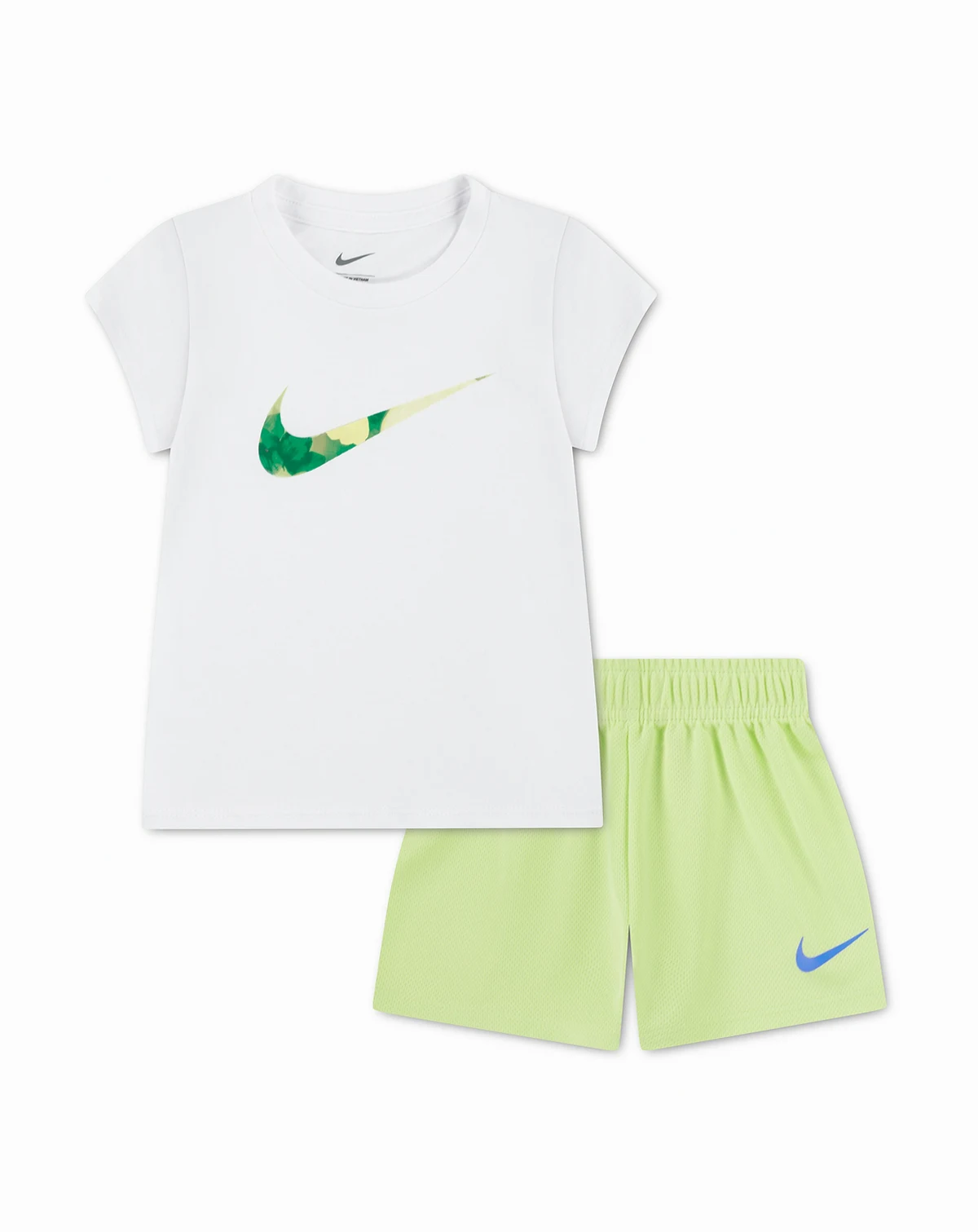 Girls' Toddler 2T-4T Move with Nature Crewneck T-Shirt and Mesh Shorts, 2-Piece Set