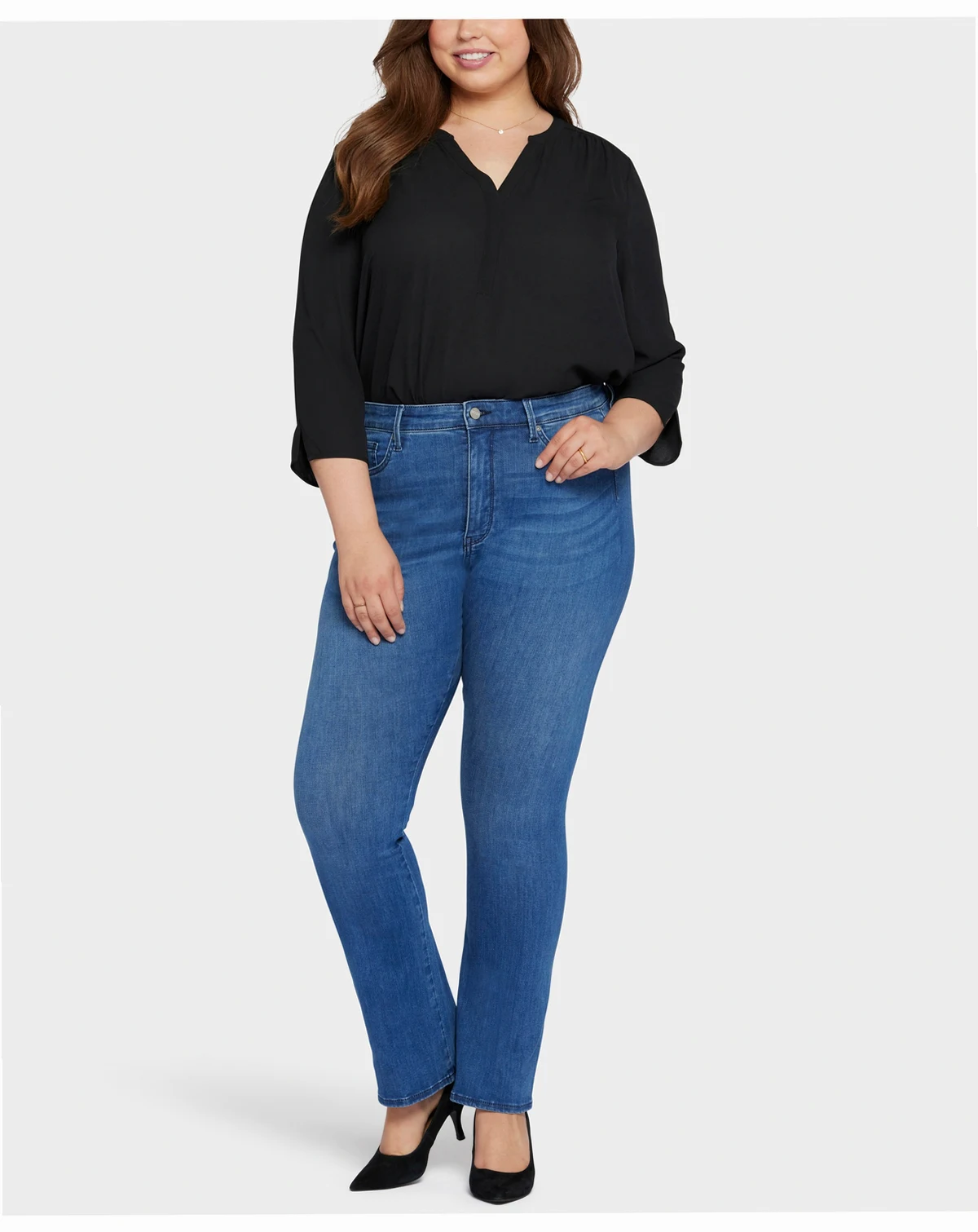 Plus Size Le Silhouette Slim Bootcut Jeans