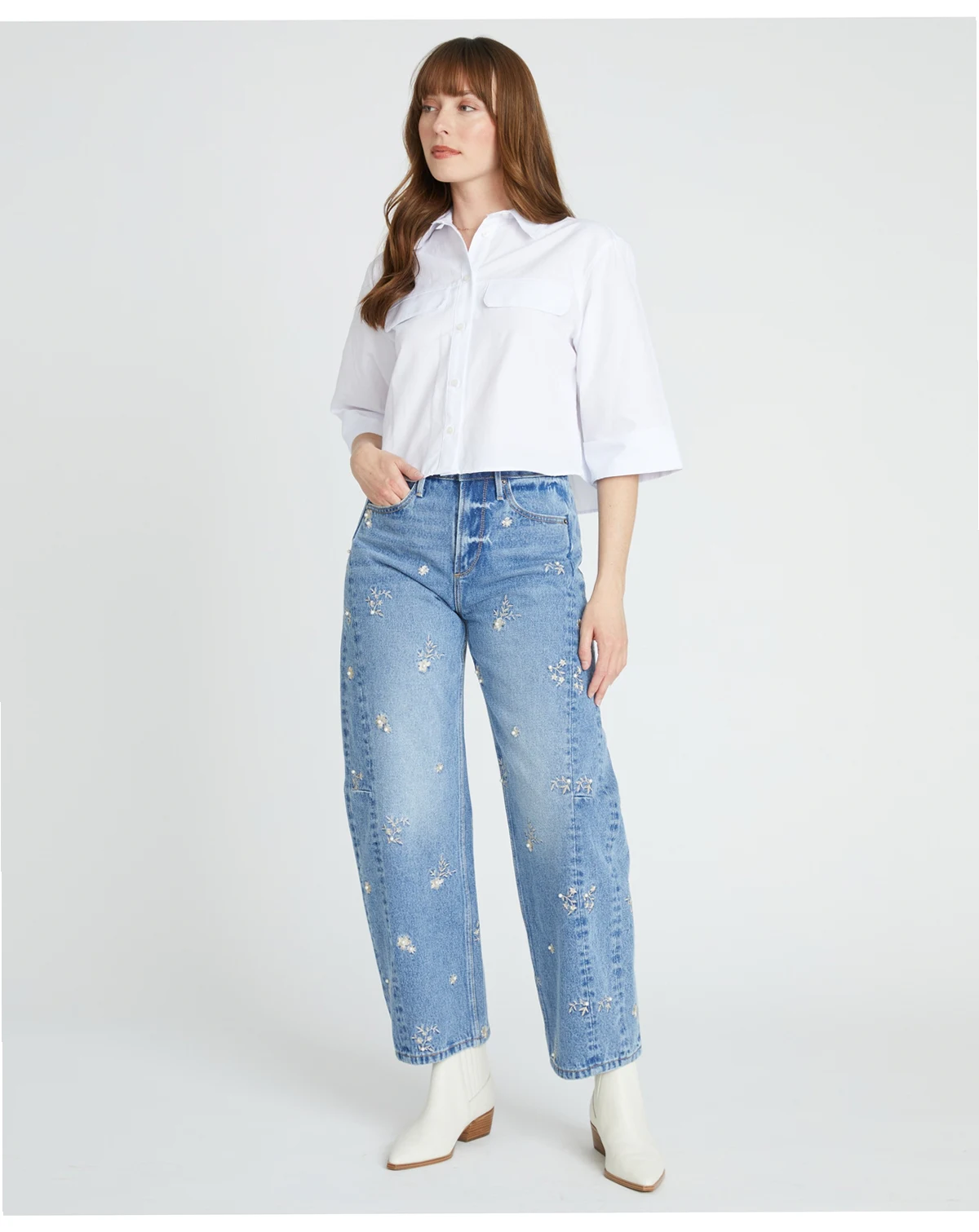 Women's Elaine x Gilded Garden Barrel Jeans