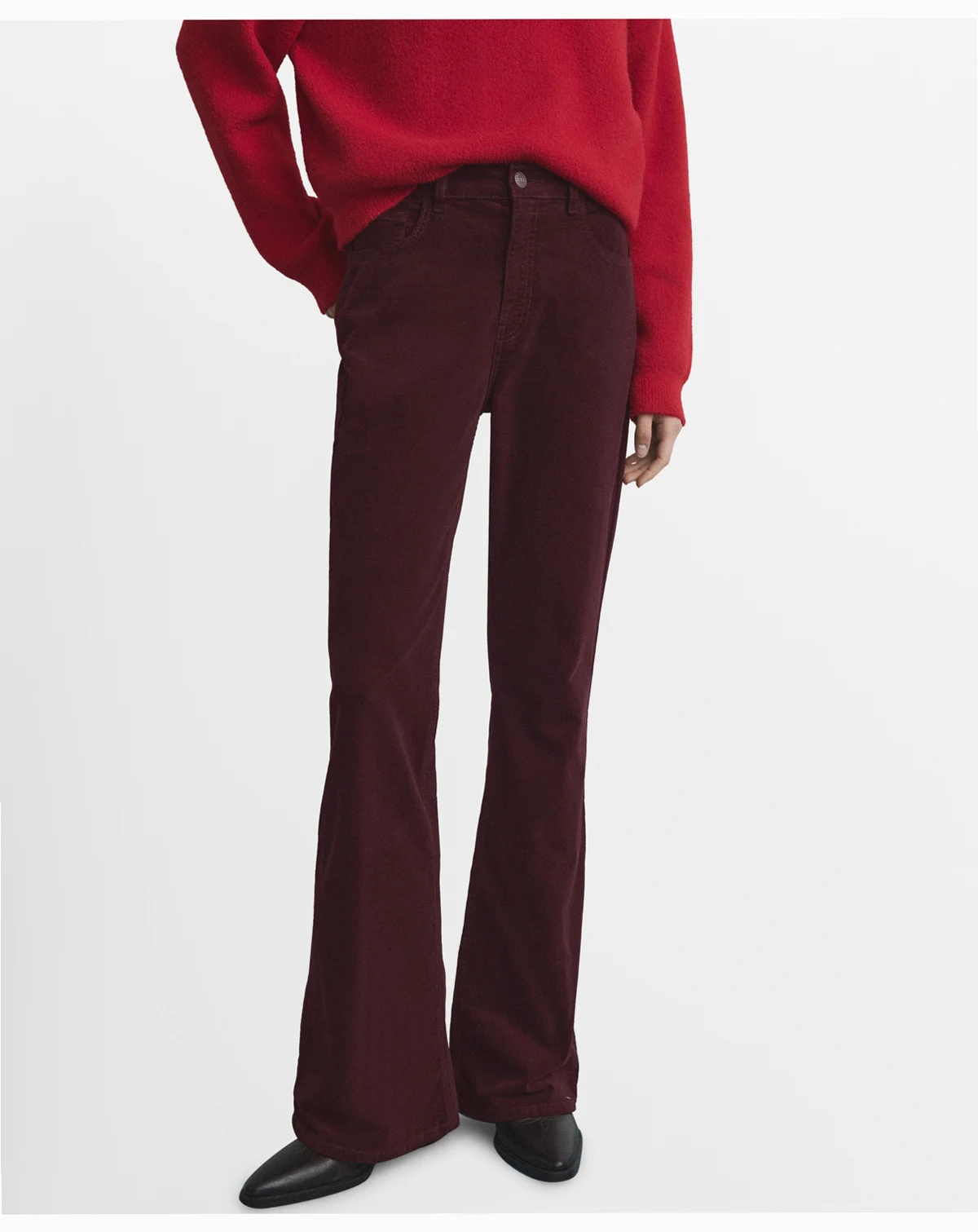 Women's Velvet Flared Jeans