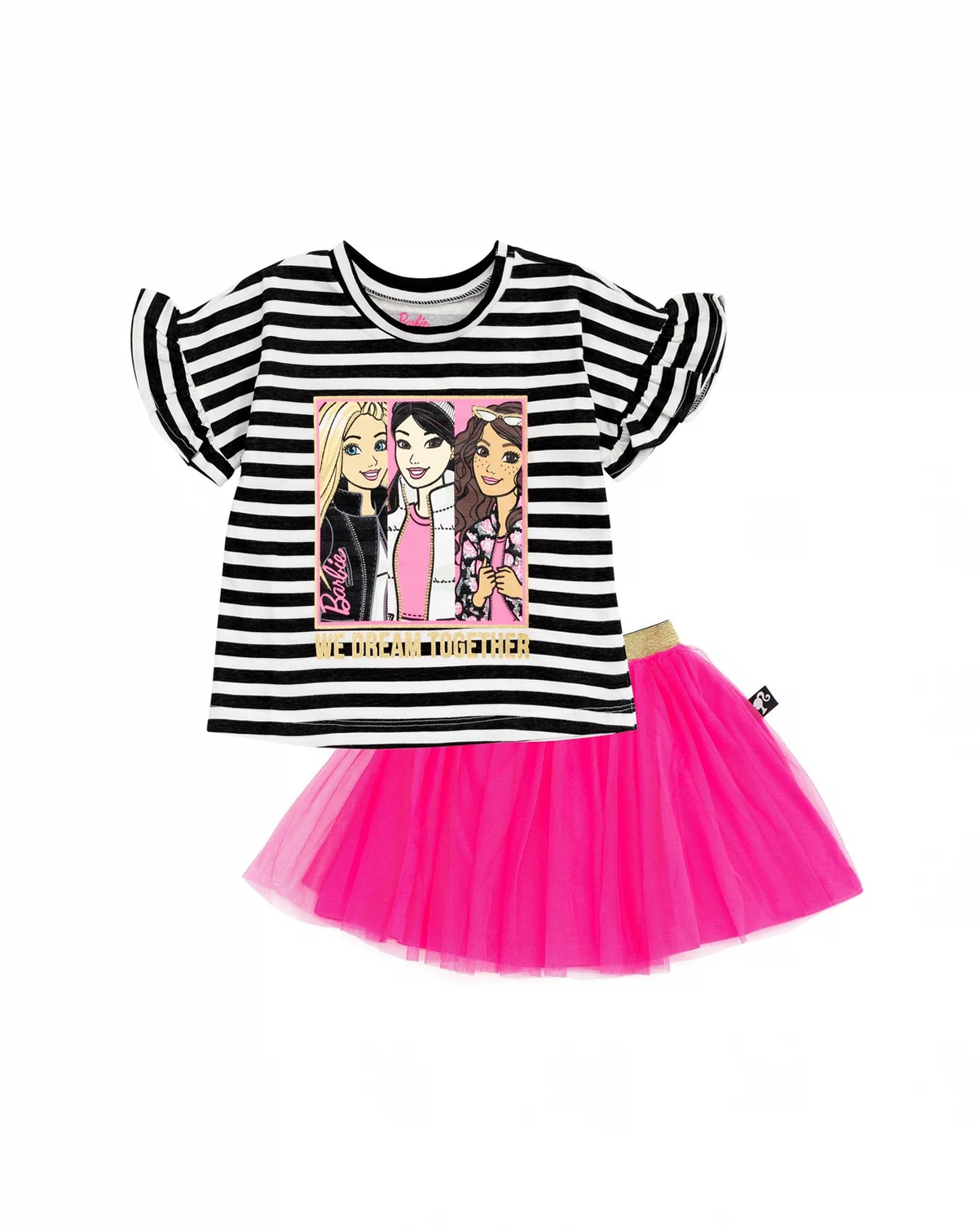 Toddler Girls T-Shirt and Mesh Tutu to