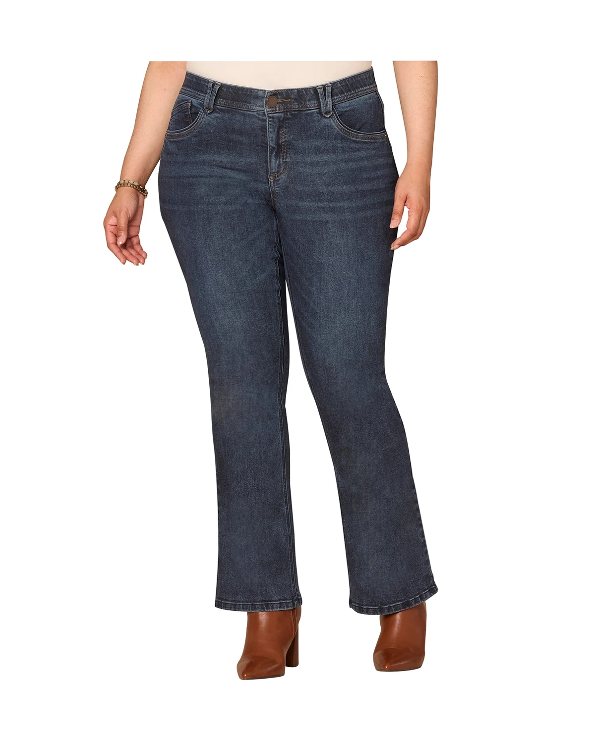 Plus Size Itty Bitty Boot Cut Jeans
