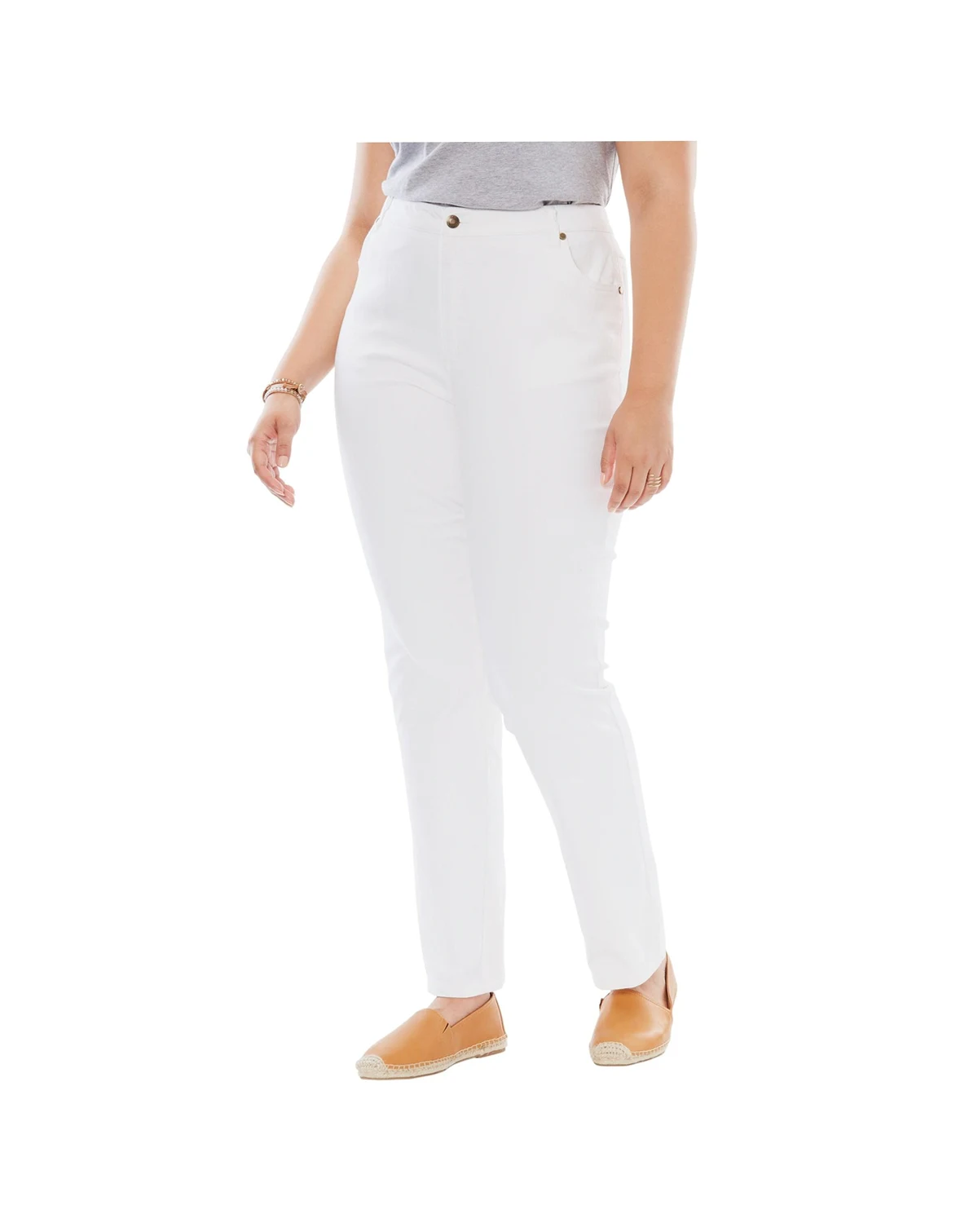 Women's Within Tall Straight-Leg Stretch Denim Five-Pocket Jeans