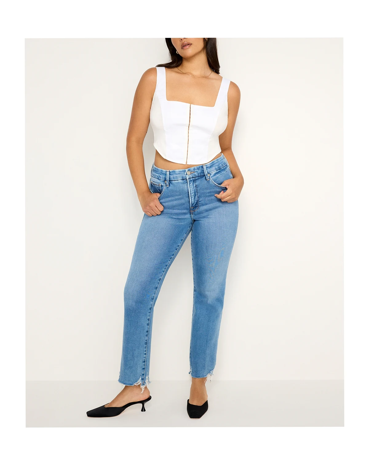 Women's Soft-Tech Good Legs Straight Jeans, Regular & Plus Size