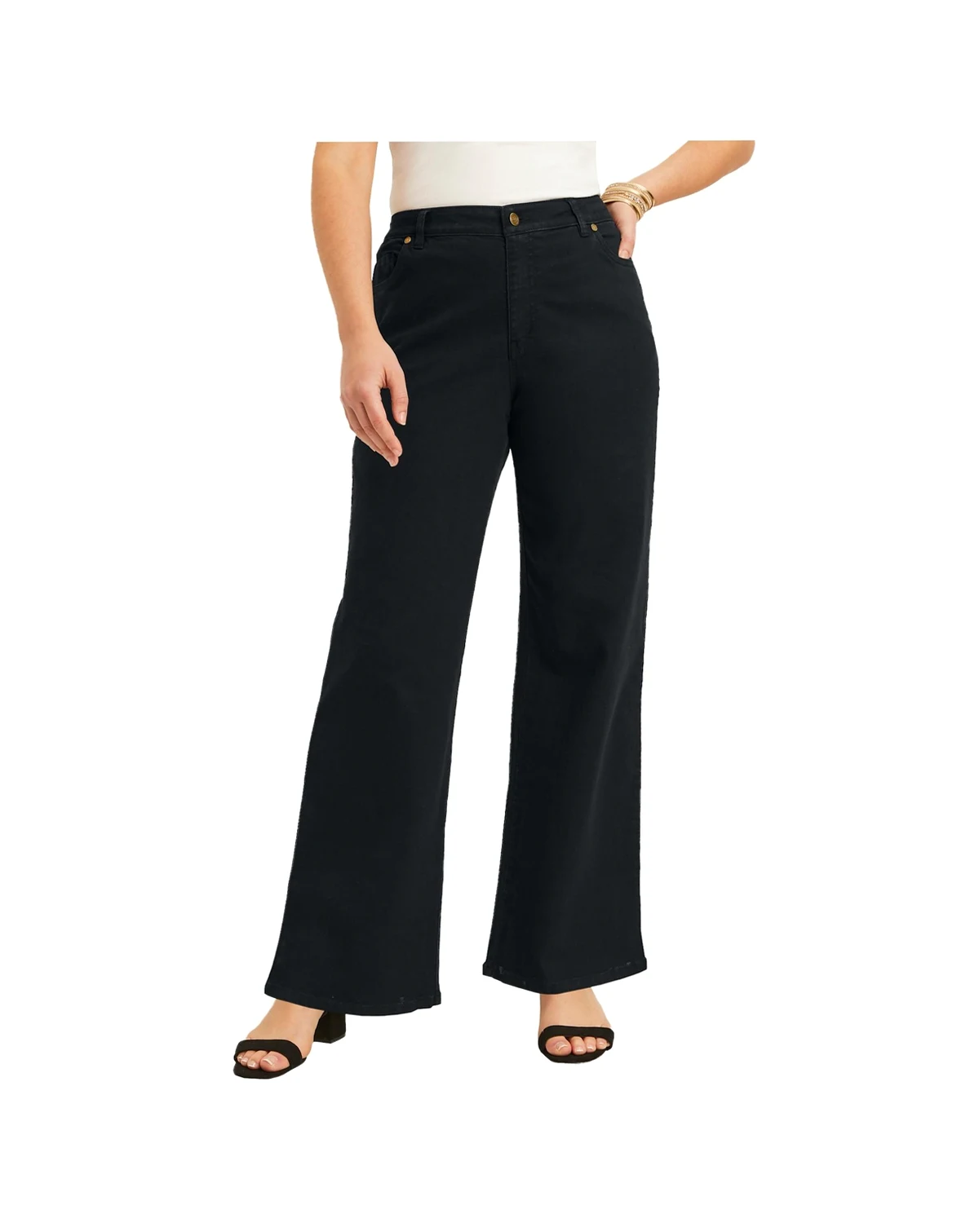 Women's June + Vie June Fit Wide-Leg Jeans
