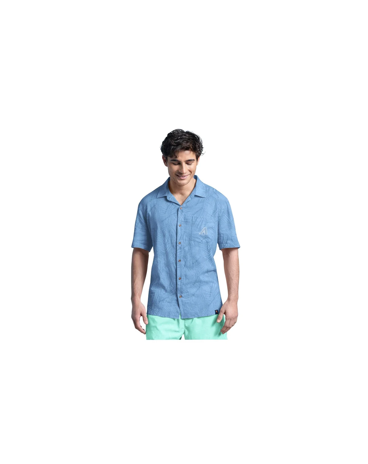 Men's Blue Arizona Diamondbacks Linen Party Button-Up Shirt