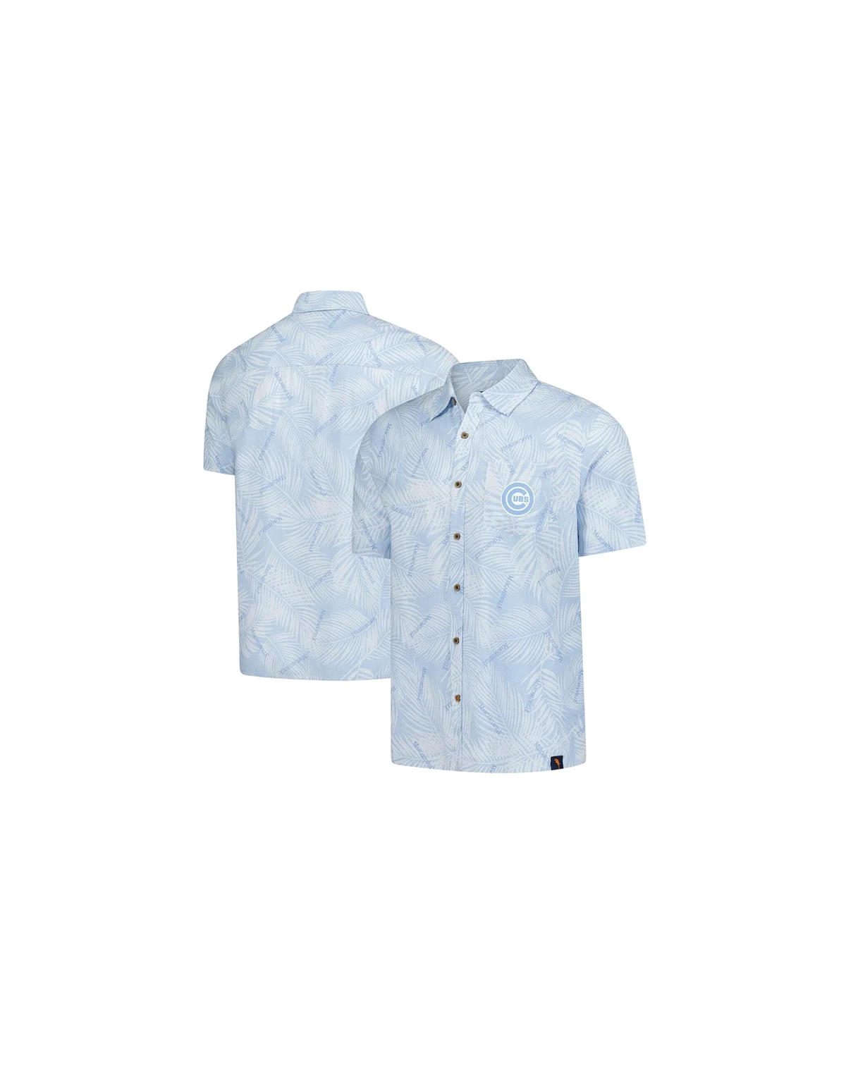 Men's Blue Chicago Cubs Linen Party Button-Up Shirt
