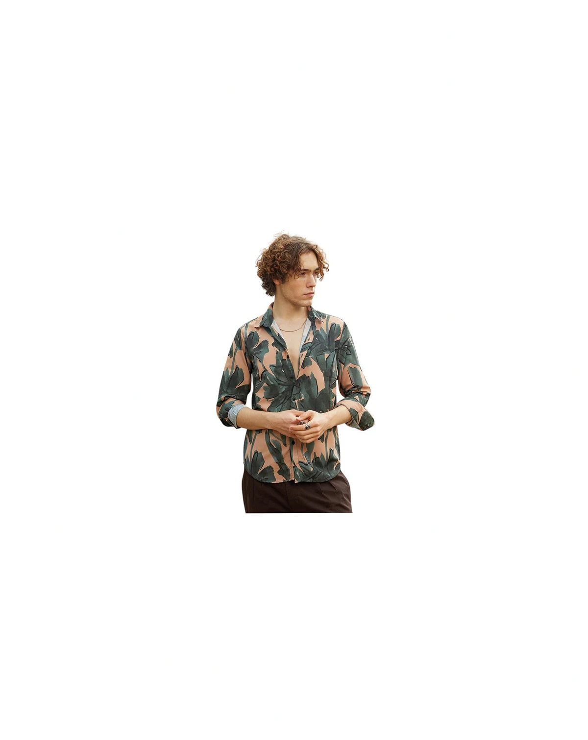 Men's Artistic Botanical Shirt