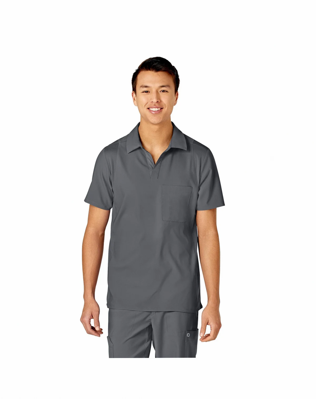Men's W123 Collar Scrub Top