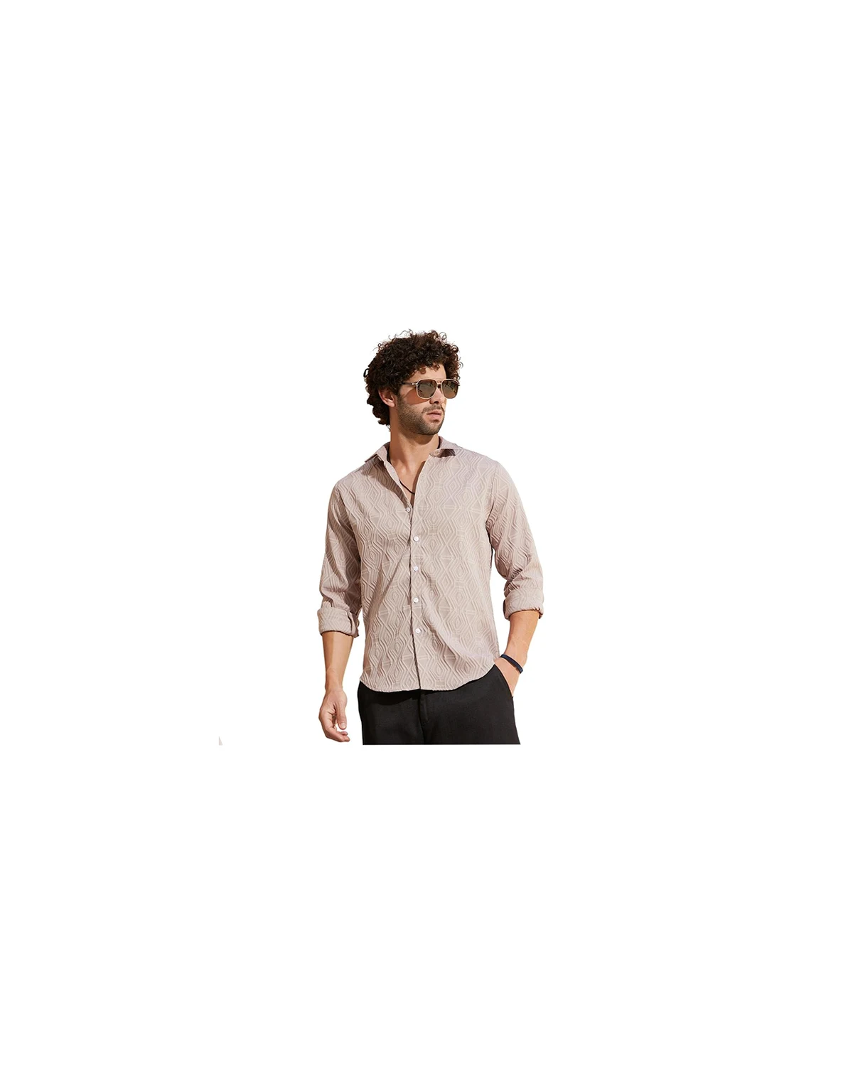 Men's Dusty Pink Illuminator-Tactile Shirt