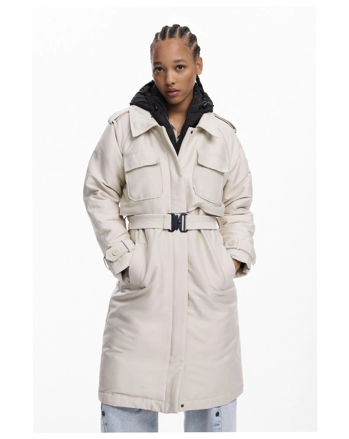 Women's Long lightweight padded coat