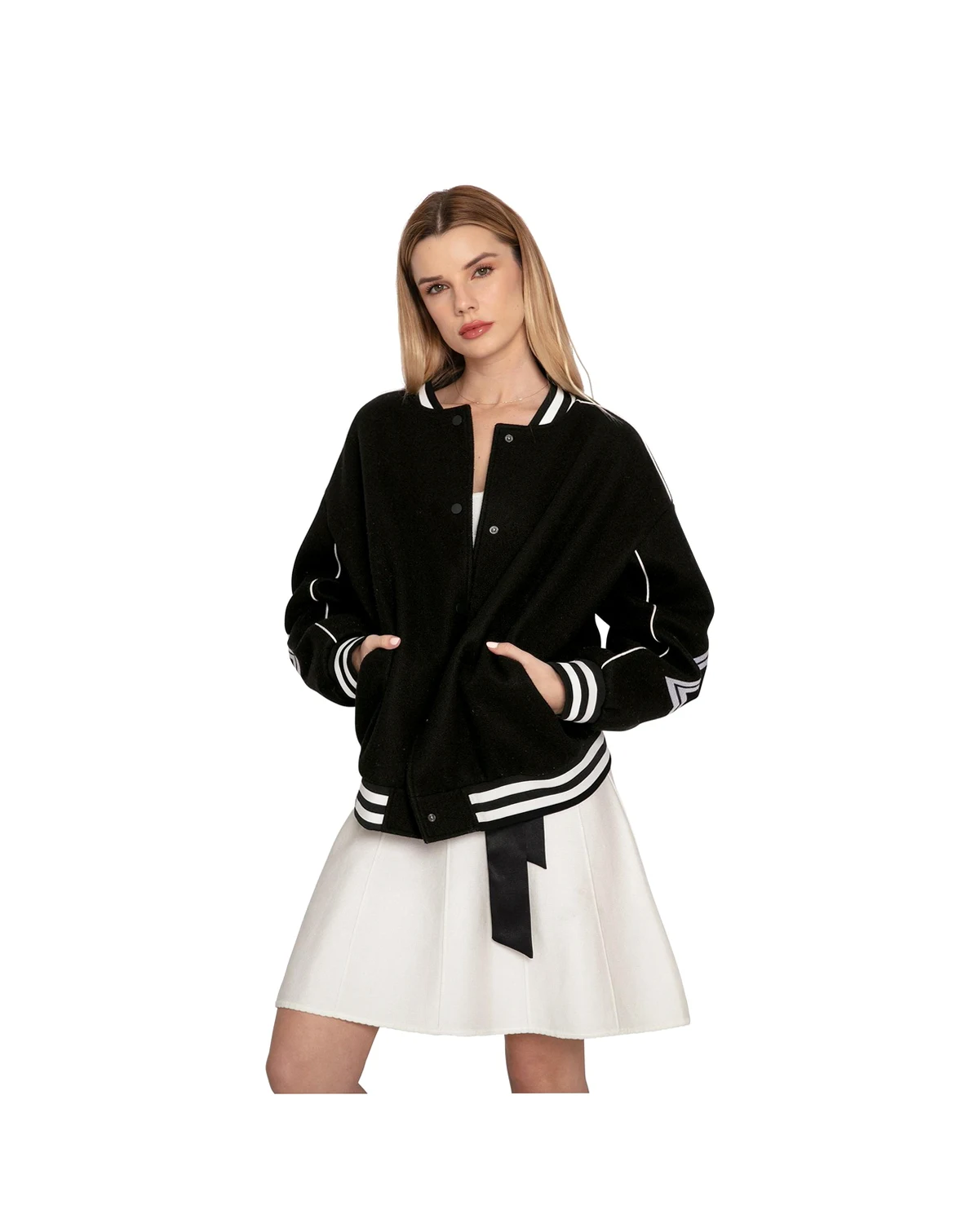 Women's Hold Me Close Letterman Bomber