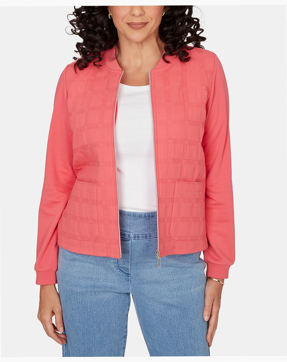 Women's  Austin Quilted Knit Ribbed Jacket