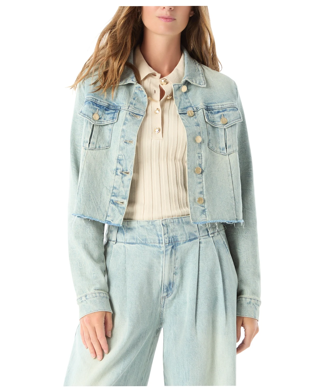DO by Women's Talia Point Collar Cropped Jacket