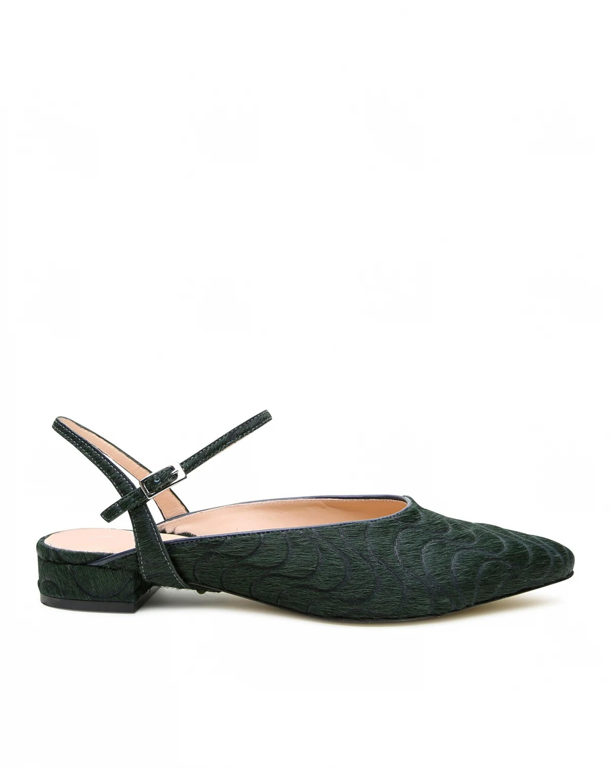 Women's Groovy Green Amal Customizable Point Slides