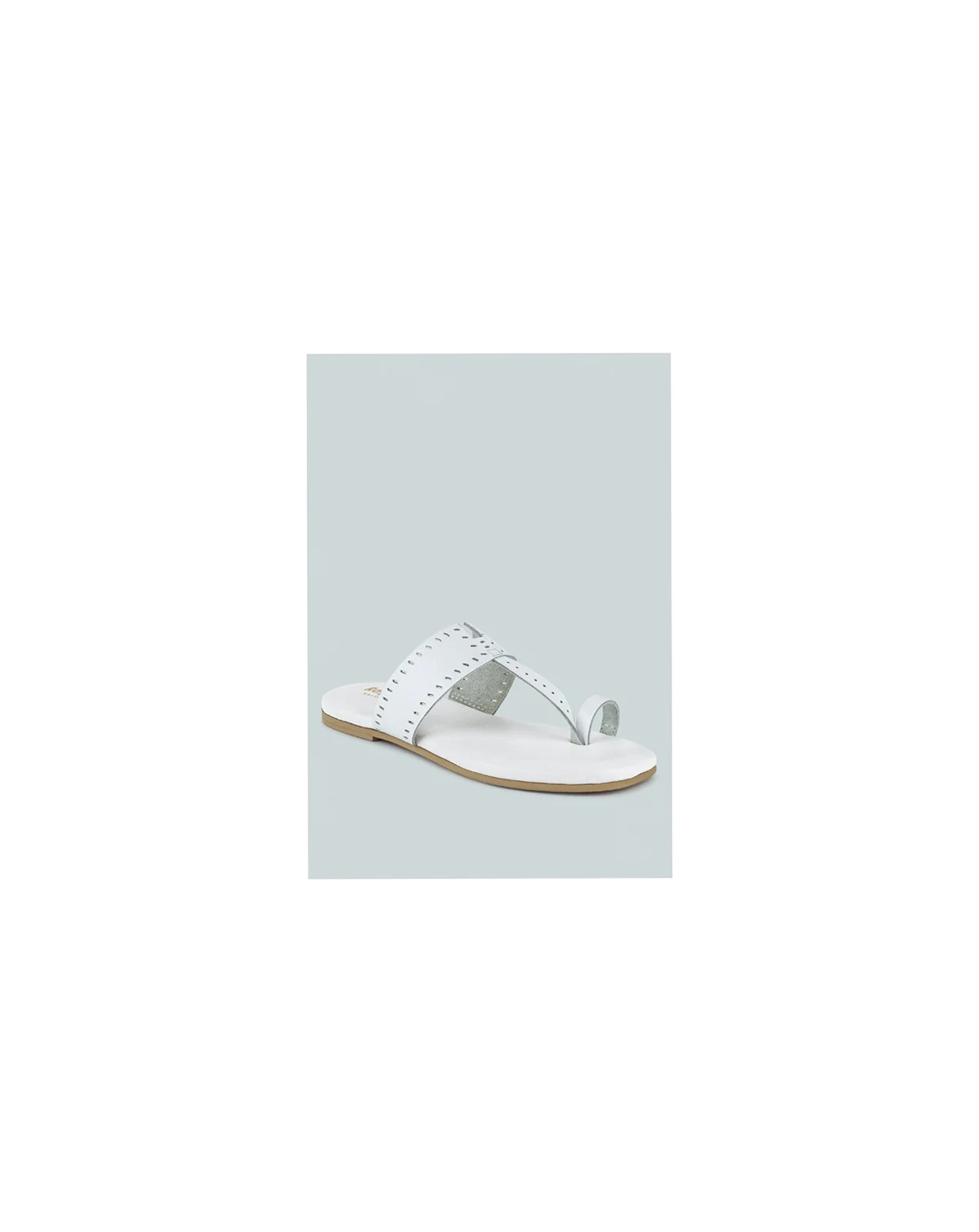 MILA Womens Toe Ring Thong Slip On flats