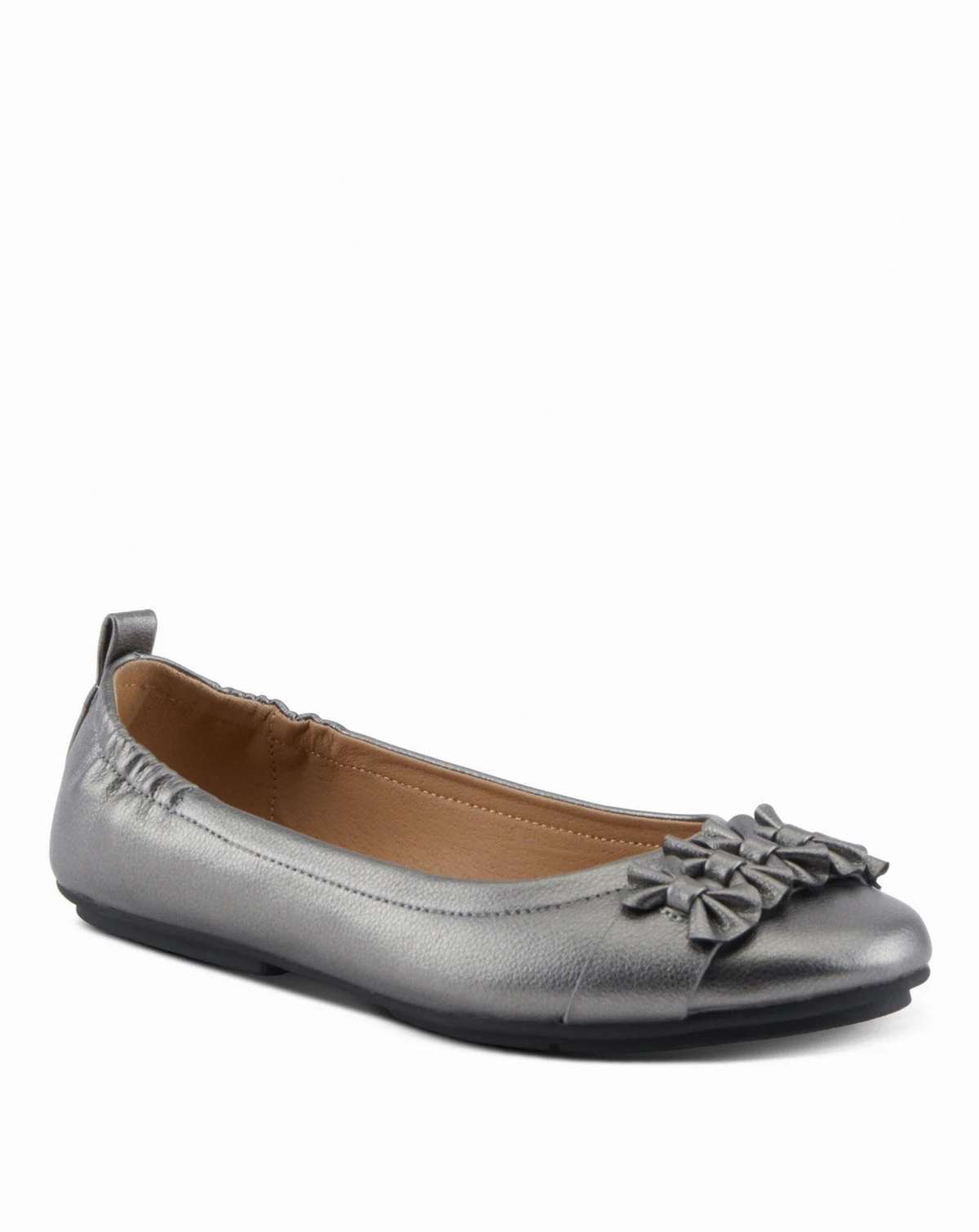 Women’s Bow Detail and Scrunch Back Ballay Ballet Flats