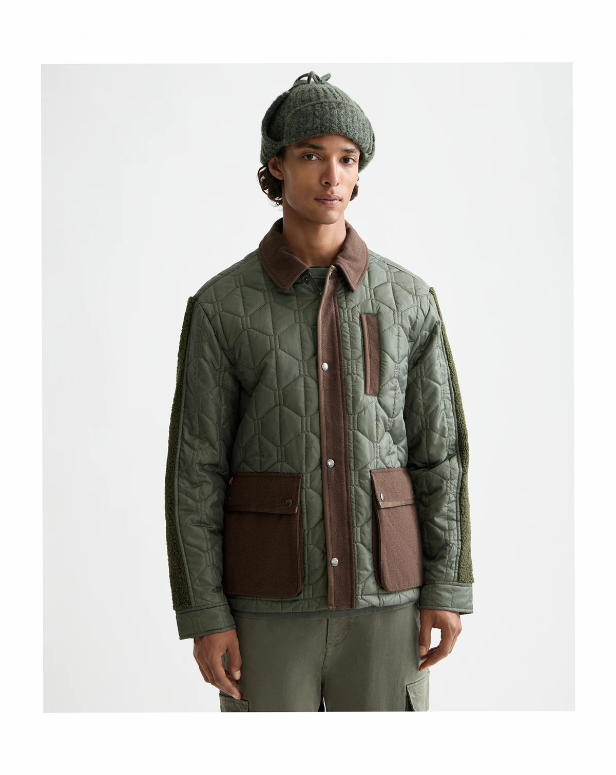 Men's Military Quilted Jacket