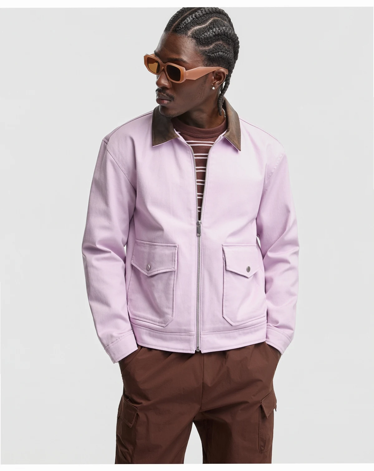 Men's Relaxed-Fit Twill Work Jacket, Macy's Exclusive