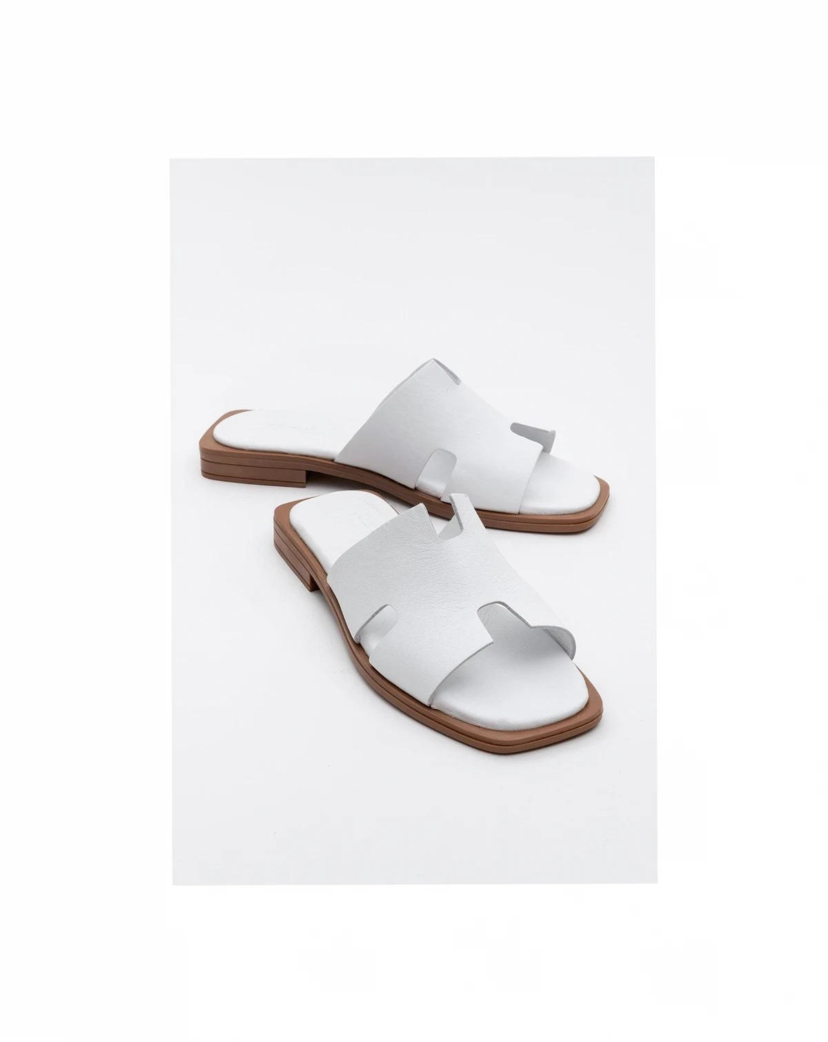 Jez Leather Slide Sandal (Women)