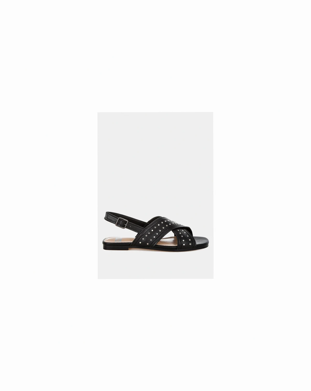 Womens Calluna Stud Embellished Buckled Flats