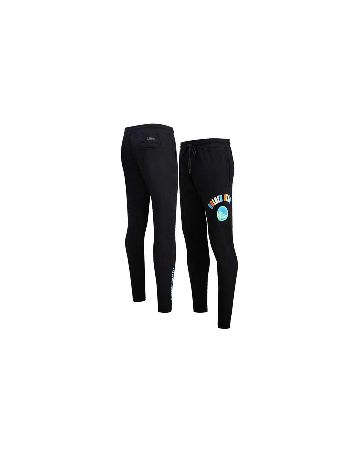 Men's Black Golden State Warriors Washed Neon Sweatpants