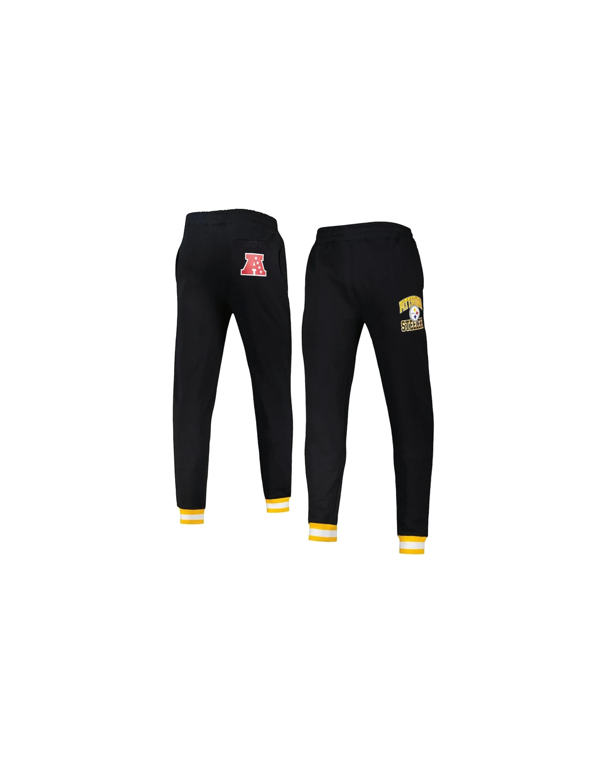 Men's Black Pittsburgh Steelers Blitz Fleece Jogger Pants