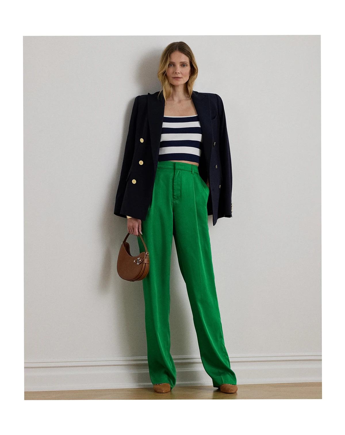 Women's Pleated Tapered Pants